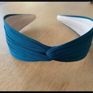 Mallorie’s solid headband from Laurel Mercantile Co - Atlantic blue
